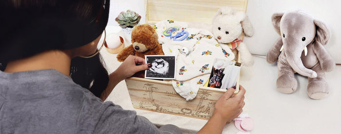 Erinnerungskiste zur Geburt befüllen