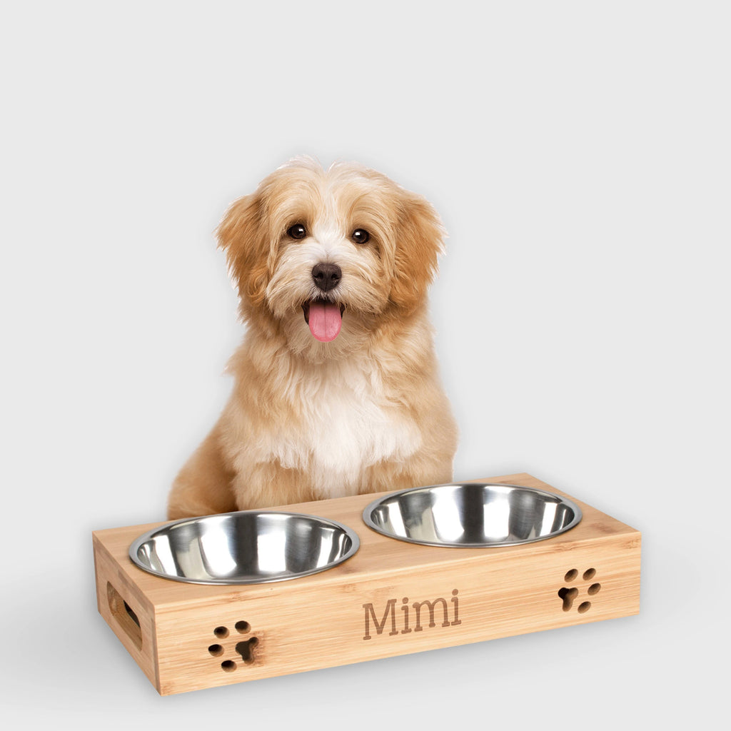 Hundenapf personalisiert. Futternapf für Hunde mit Namen & Gravur