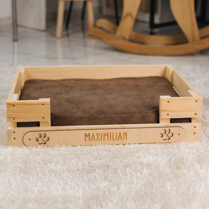 Hundebett mit Gravur