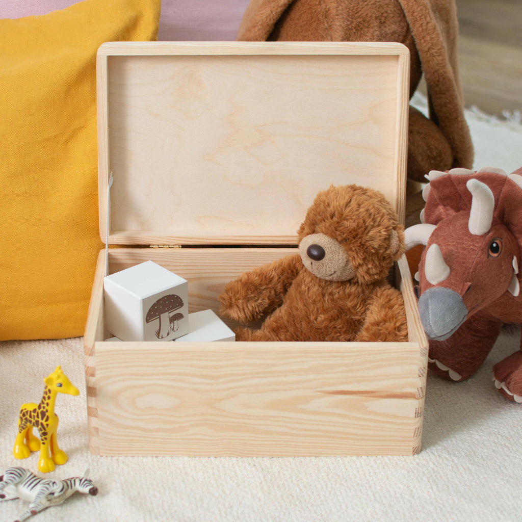 Holzkiste mit Gravur - Personalisiert - Weltall Motiv - Natur.