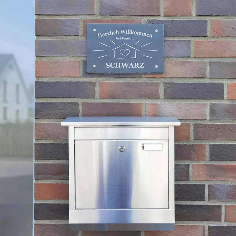 Türschild Personalisiert - Druck mit Name & Familie - Hausschild Sweet Home - Image 7