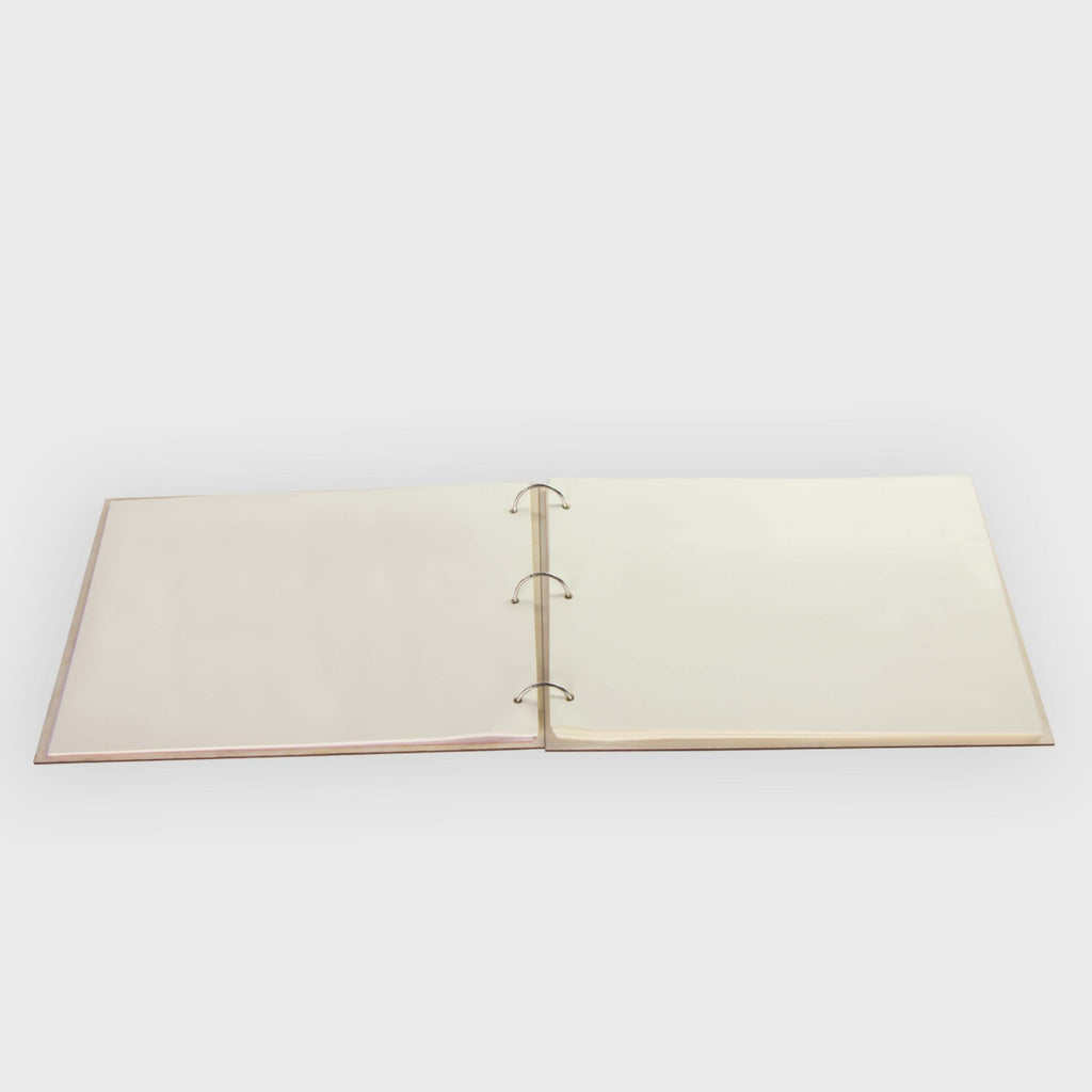 Fotoalbum Baby personalisiert mit Gravur - Gästebuch für Babyparty aus Holz - Niers | natur, A4 Format  - Erinnerungsbuch zum Selbstge.