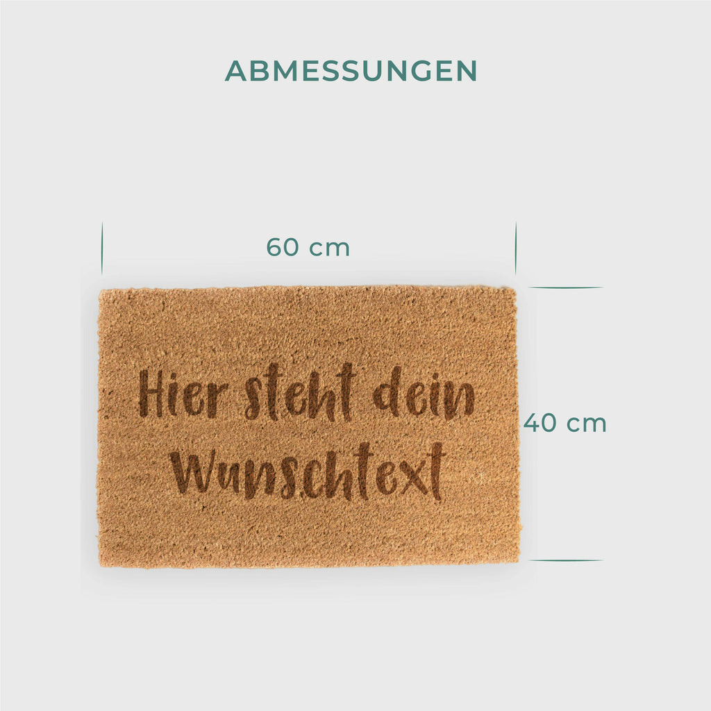 Fußmatte Personalisiert mit Namen - Wuschtext & Wunschname - ca. 60 x 40 cm, rutschfest & waschbar - Image 5