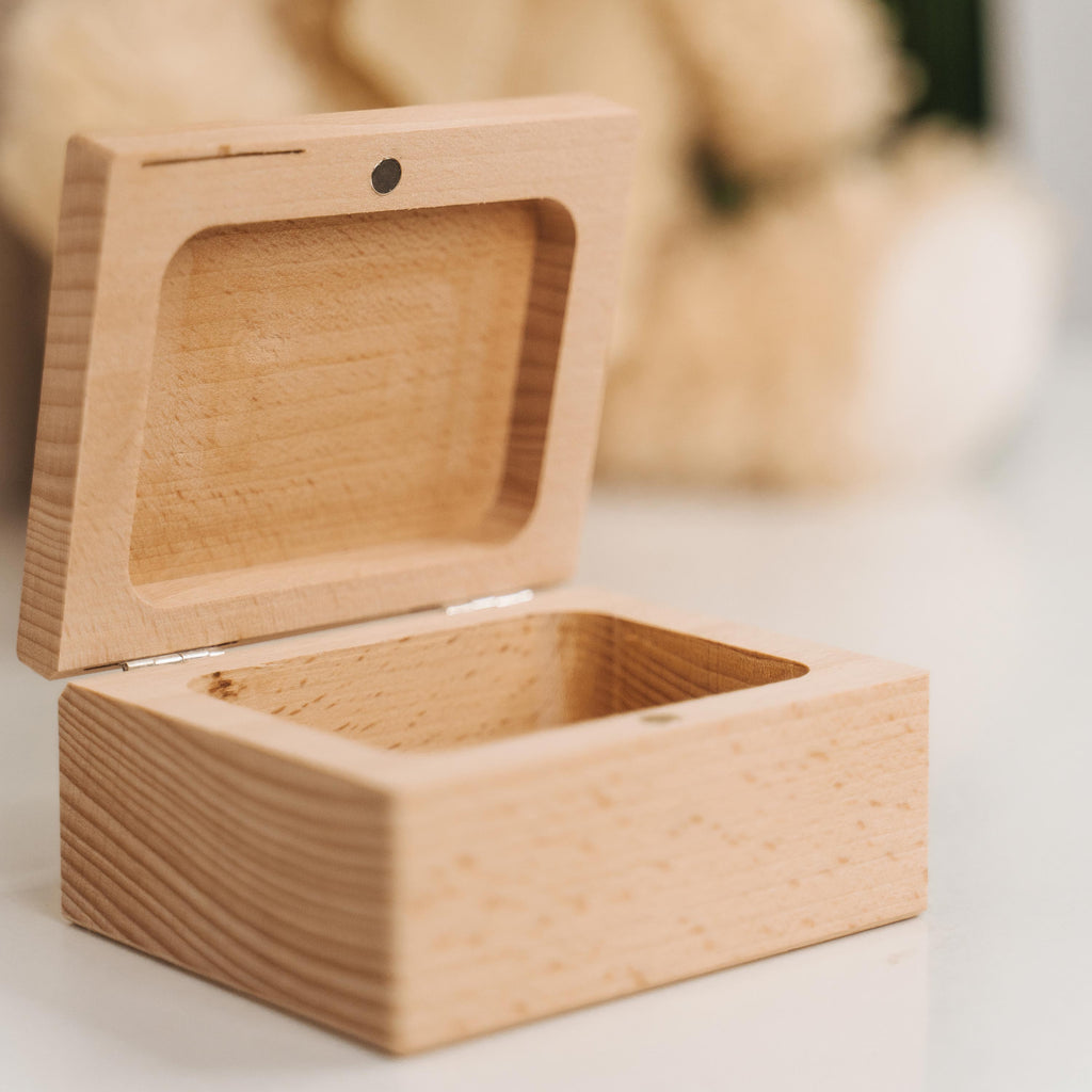 Schmuckkästchen aus Holz - Personalisiert - Blumen Motiv - Image 4