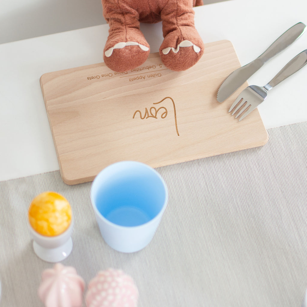Frühstücksbrettchen für Kinder mit Gravur - Personalisiert mit Namen - Niers Motiv - Image 6