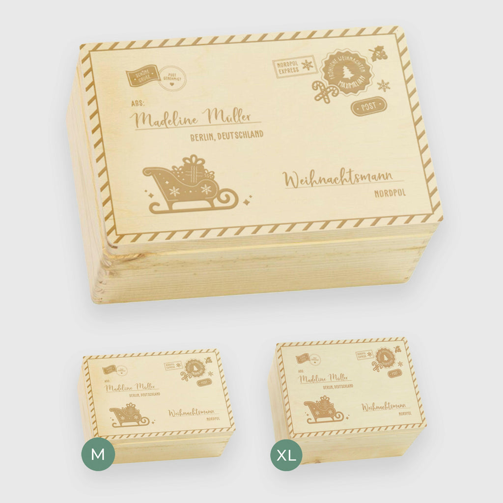 Erinnerungsbox - Personalisiert - Weihnachtsbrief Motiv.