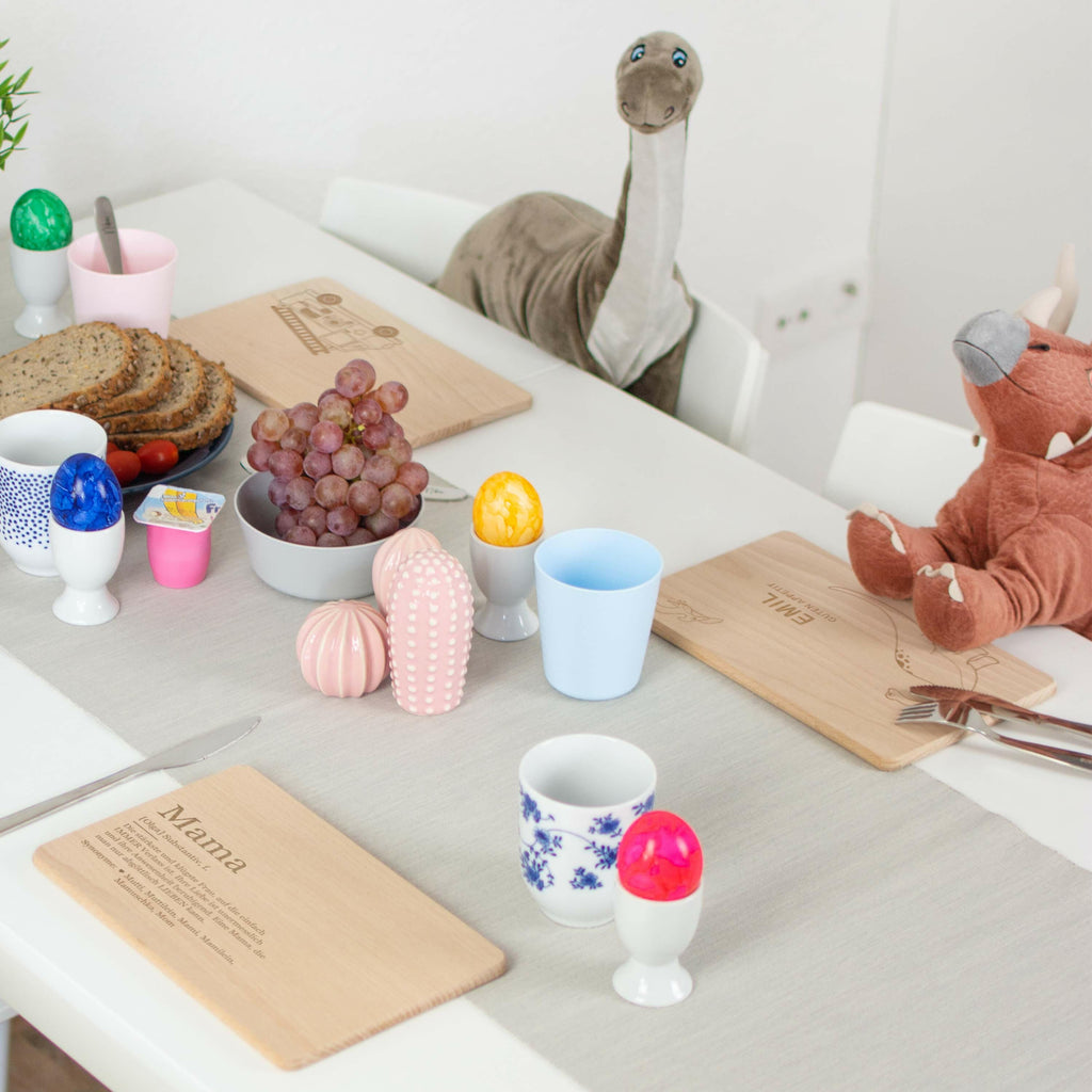 Frühstücksbrettchen für Kinder mit Gravur - Personalisiert mit Namen - Dino Sauerer - Image 7