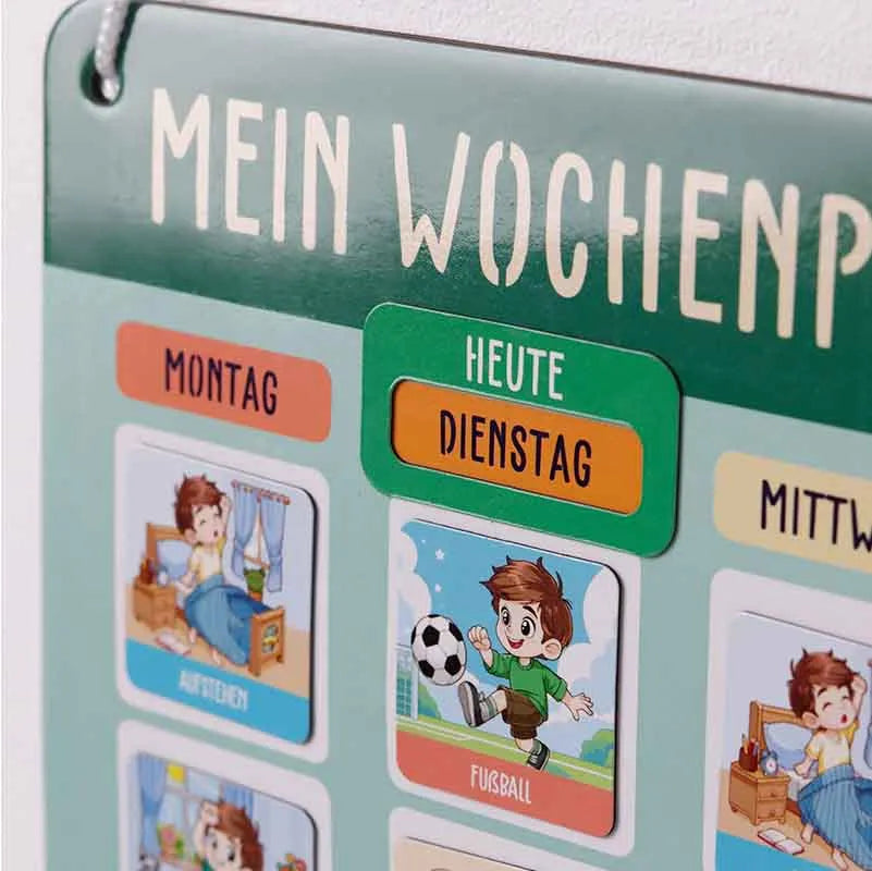 Montessori Kinder Wochenplaner - Routine Planer mit Magneten - Image 4