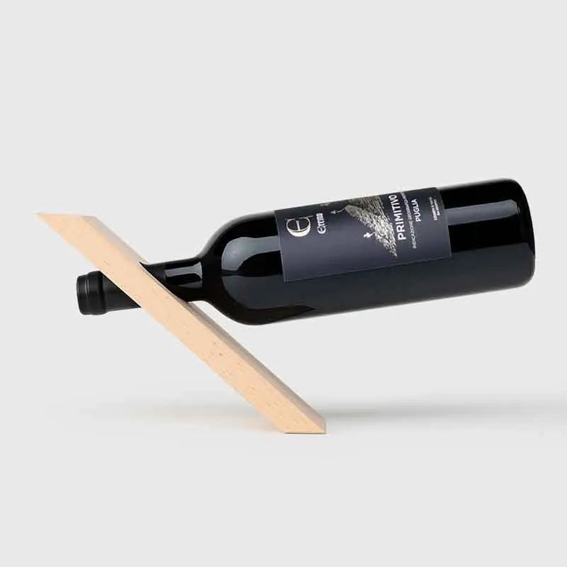 Weinflaschenhalter aus Holz | Weinständer als Aufbewahrung & Präsentation für Weinflasche - Image 1