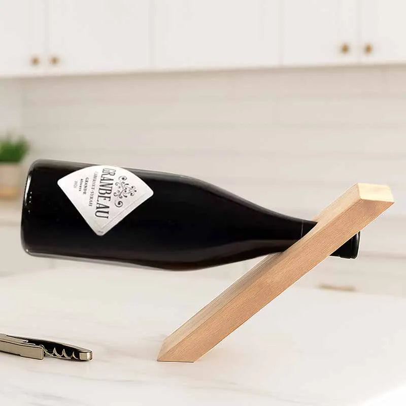 Weinflaschenhalter aus Holz | Weinständer als Aufbewahrung & Präsentation für Weinflasche - Image 5