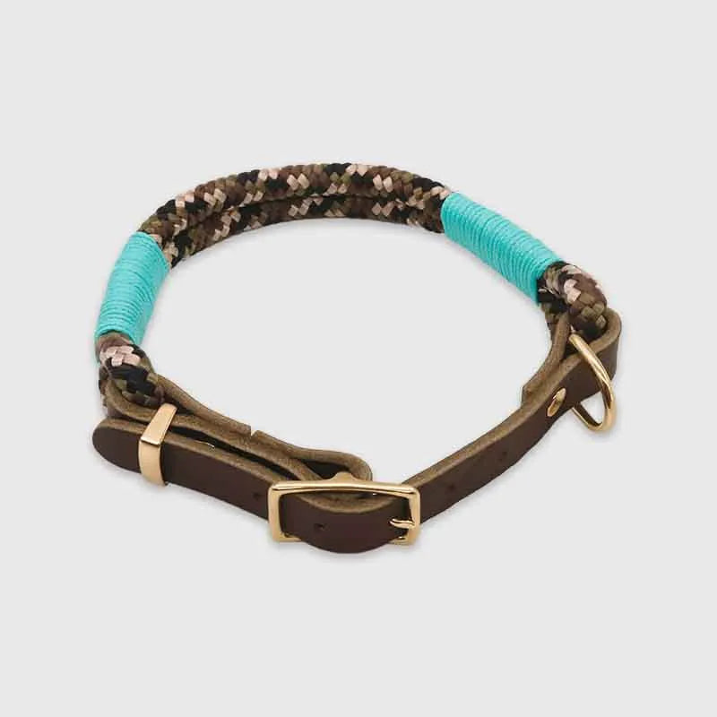 Paracord handgemachtes Hundehalsband, grün - XS, S, M, L - Image 9