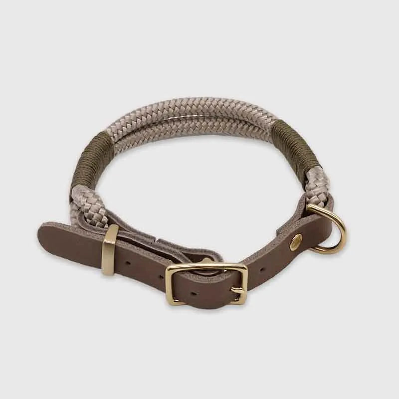 Paracord handgemachtes Hundehalsband, braun - XS, S, M, L - Image 9