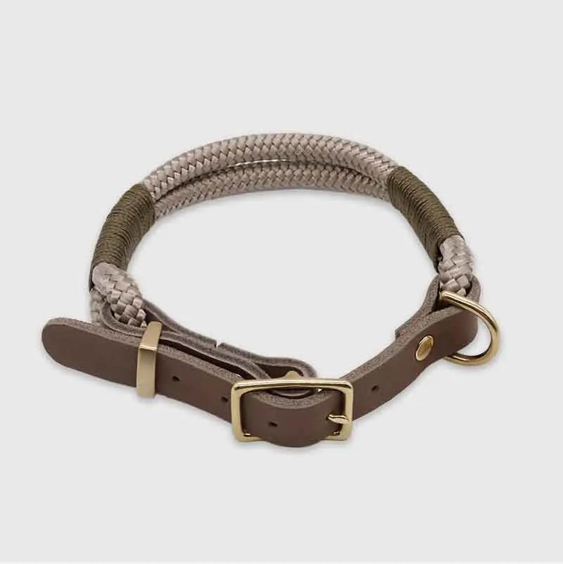 Paracord handgemachtes Hundehalsband, braun - XS, S, M, L - Image 10