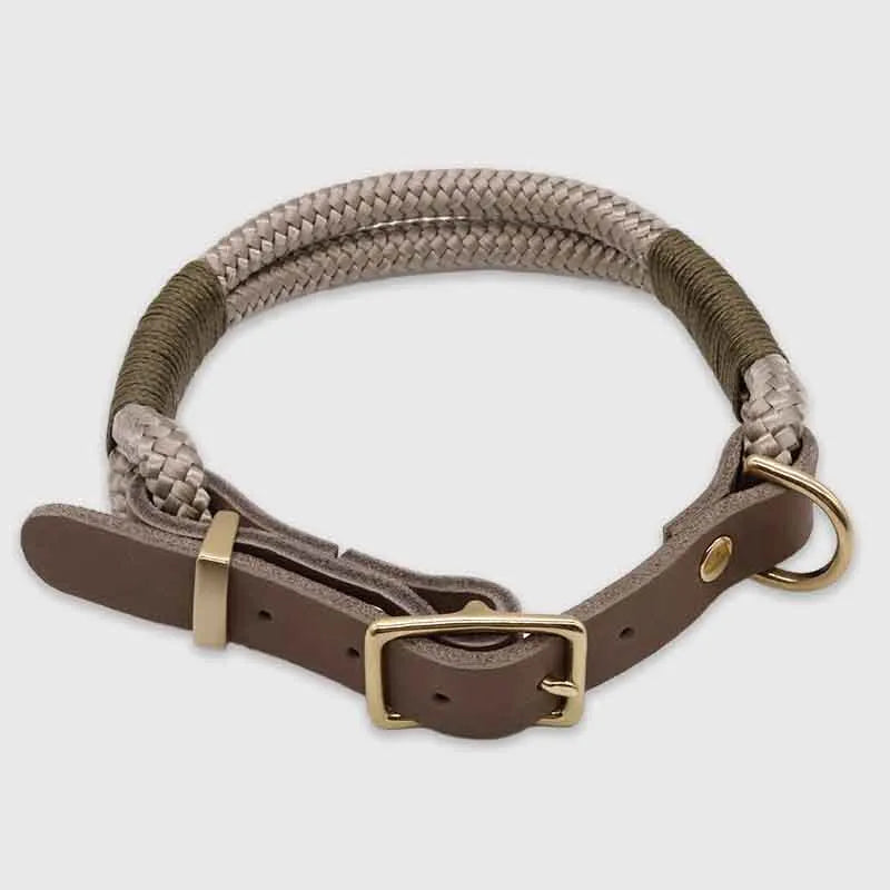 Paracord handgemachtes Hundehalsband, braun - XS, S, M, L - Image 11