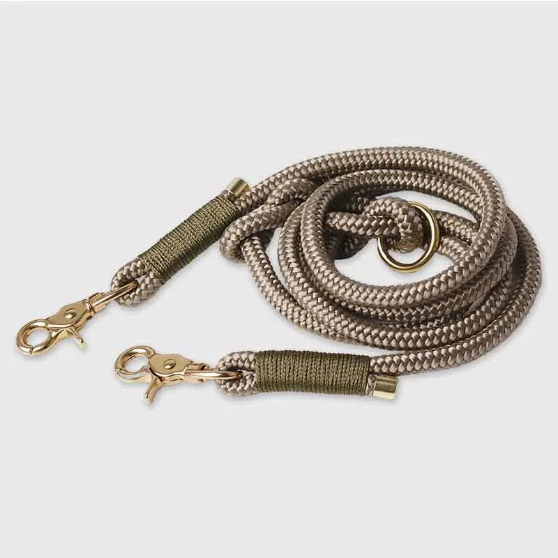 Paracord handgemachtes Hundeleine, braun - XS, S-L - Image 8