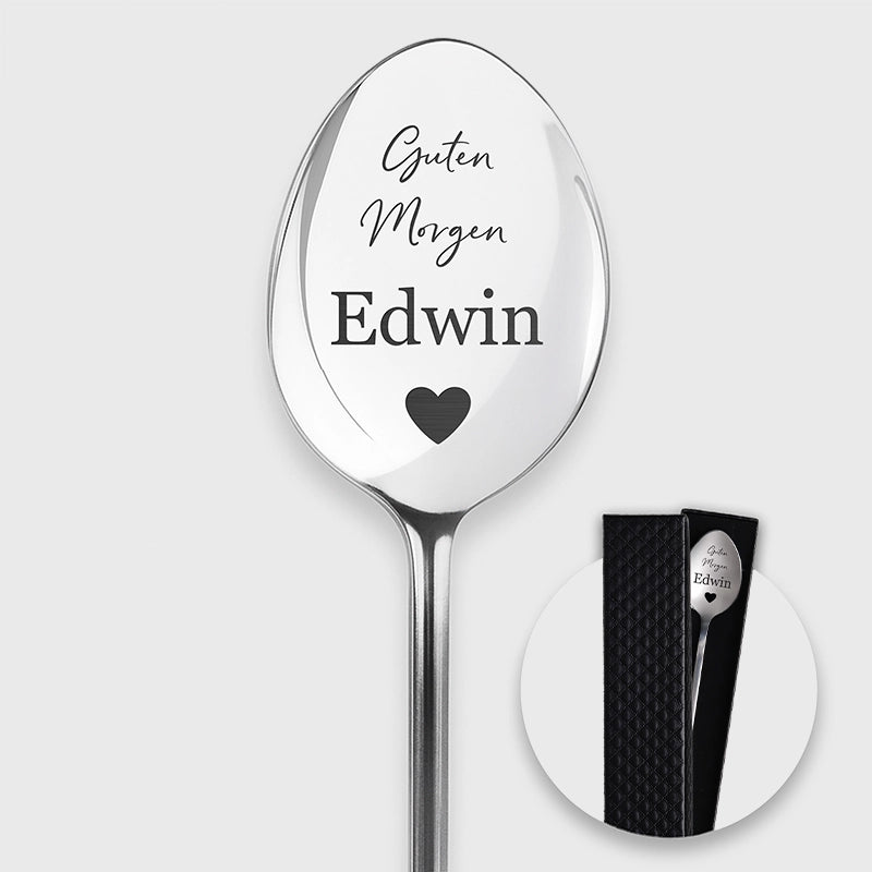 Personalisierter Dessertlöffel - Kaffeelöffel als Geschenk zum Geburtstag & Jubiläum - Image 1