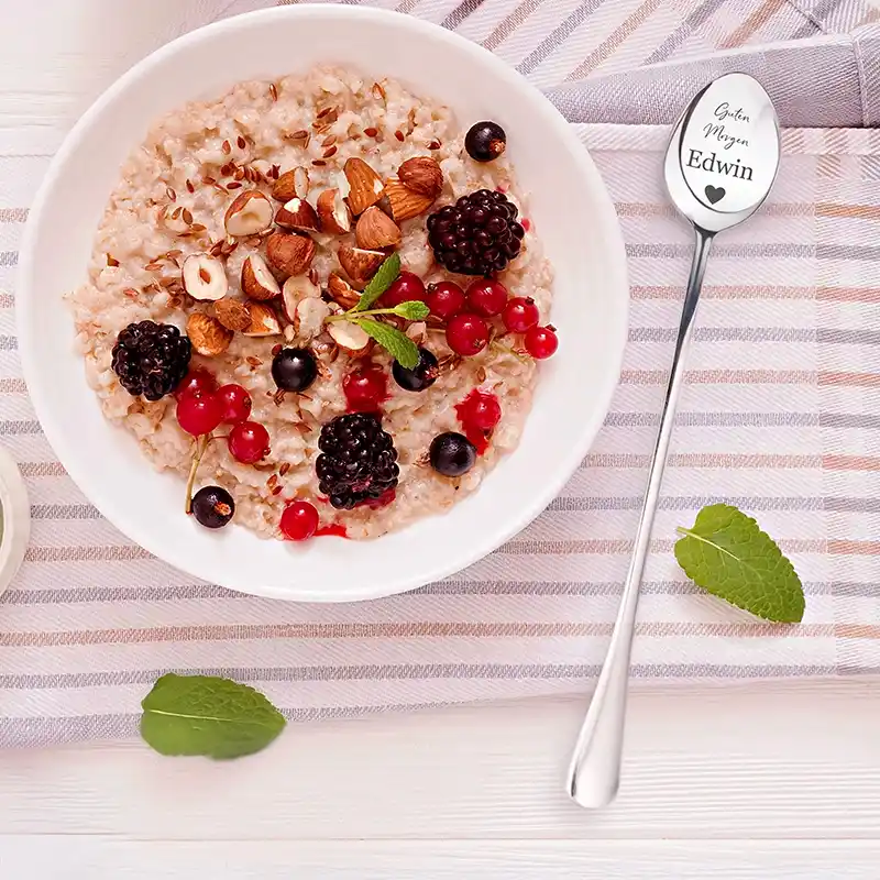 Personalisierter Dessertlöffel - Kaffeelöffel als Geschenk zum Geburtstag & Jubiläum - Image 2