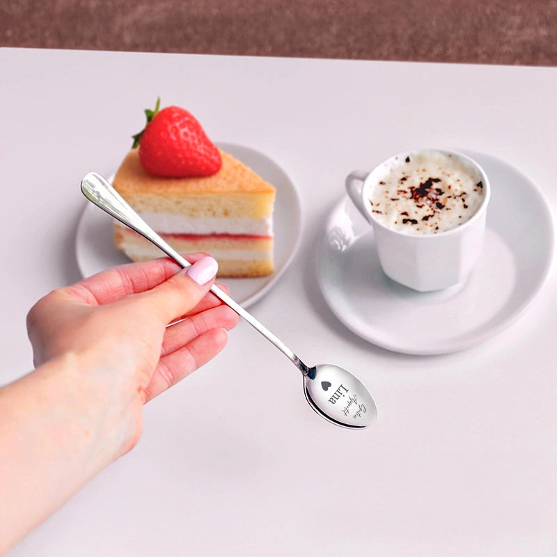 Personalisierter Dessertlöffel - Kaffeelöffel als Geschenk zum Geburtstag & Jubiläum - Image 4