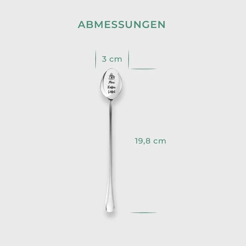 Dessertlöffel mit Gravur zur Hochzeit - 2er‑Set Kaffeelöffel Personalisiert als Geschenke - Image 5