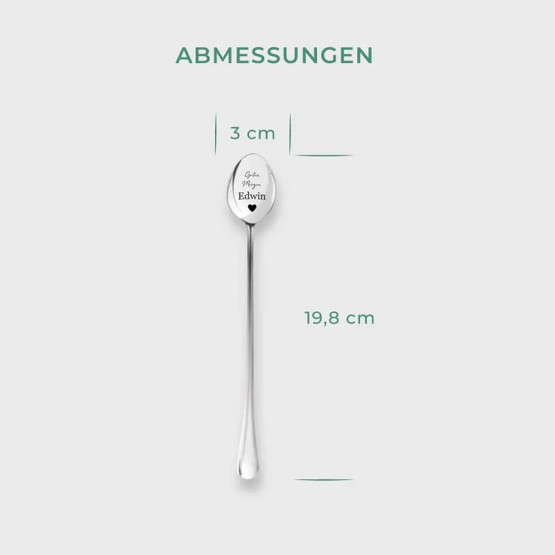 Dessertlöffel mit Gravur zur Hochzeit - 2er‑Set Personalisierte Müslilöffel als Geschenke - Image 5