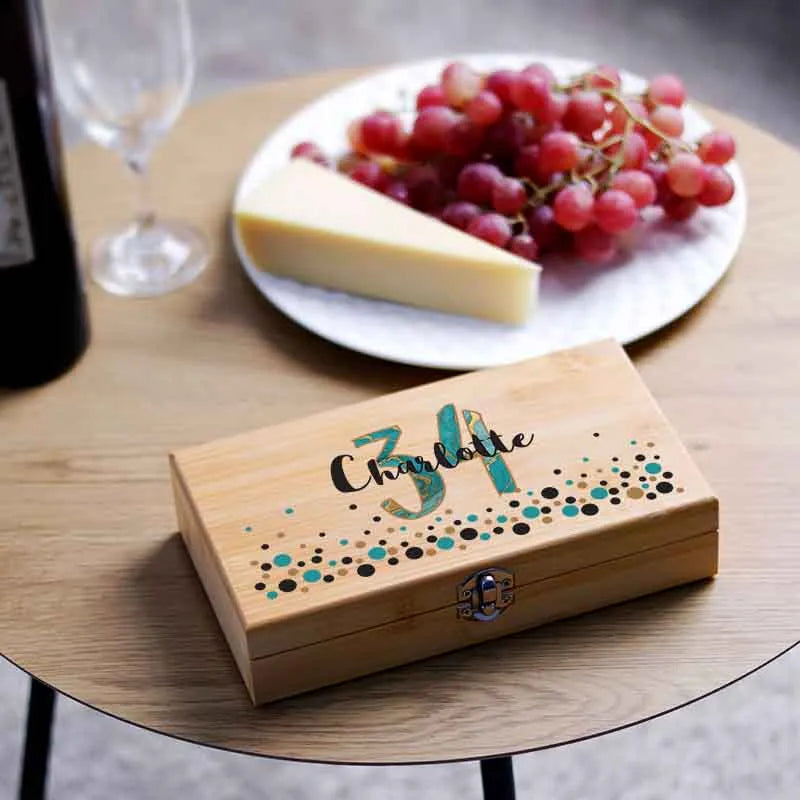 Weinöffner Set Personalisiert mit Name & Alter - Image 4