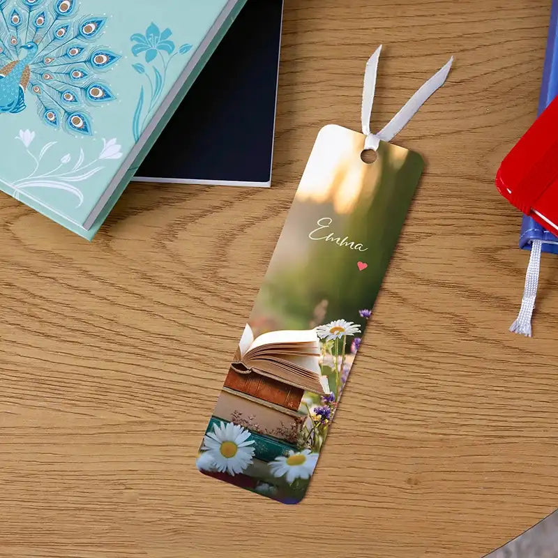 Personalisiertes Lesezeichen aus Acrylglas | Buchzeichen für Erwachsene & Kinder - Romantik - Image 2