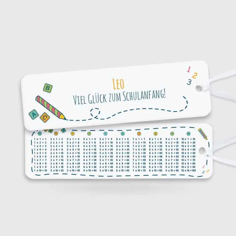 Personalisiertes Lesezeichen aus Acrylglas für Schulkinder - Personalisiertes Geschenk für Schüler - Schule - Image 1