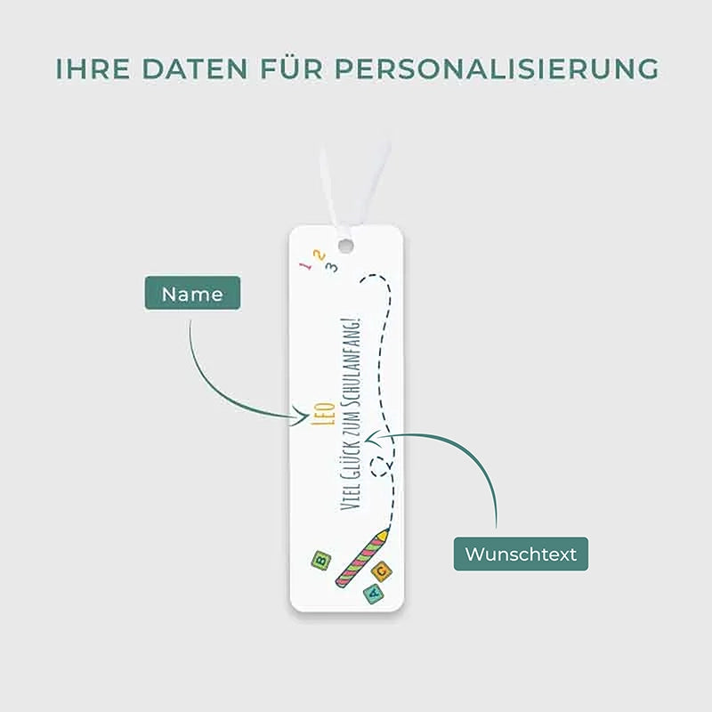 Personalisiertes Lesezeichen aus Acrylglas für Schulkinder - Personalisiertes Geschenk für Schüler - Schule - Image 3