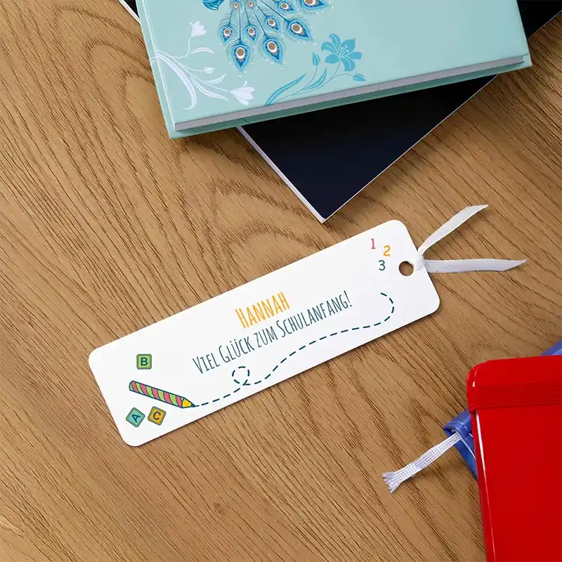 Personalisiertes Lesezeichen aus Acrylglas für Schulkinder - Personalisiertes Geschenk für Schüler - Schule - Image 2