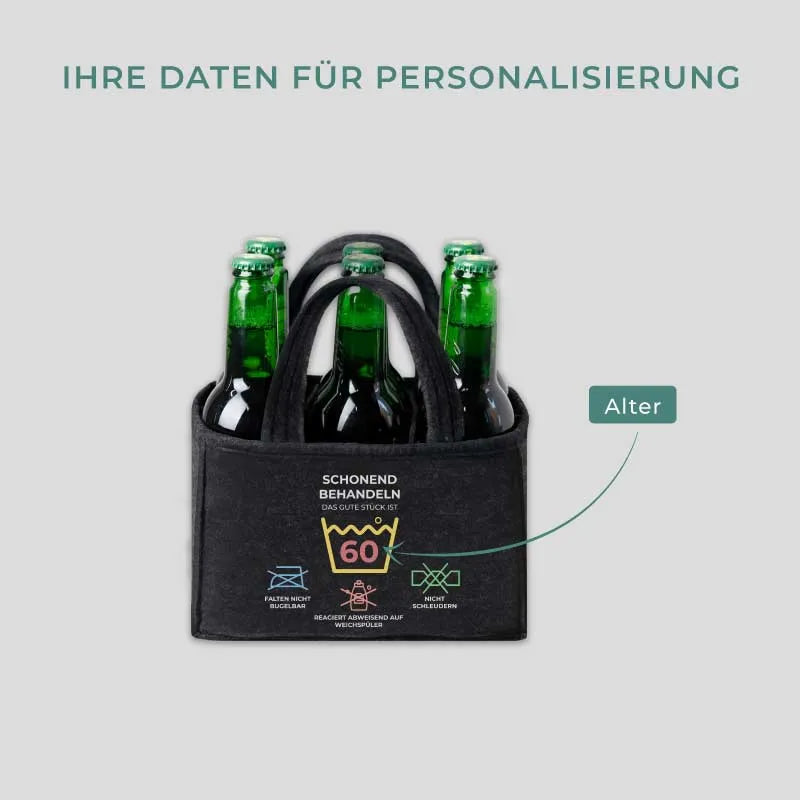 Personalisierte Männerhandtasche - Flaschenträger als Geschenk für Männer - Image 3