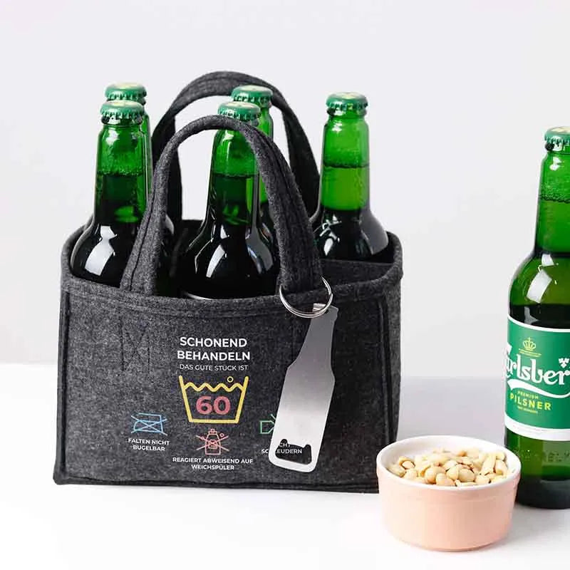 Personalisierte Männerhandtasche - Flaschenträger als Geschenk für Männer - Image 2