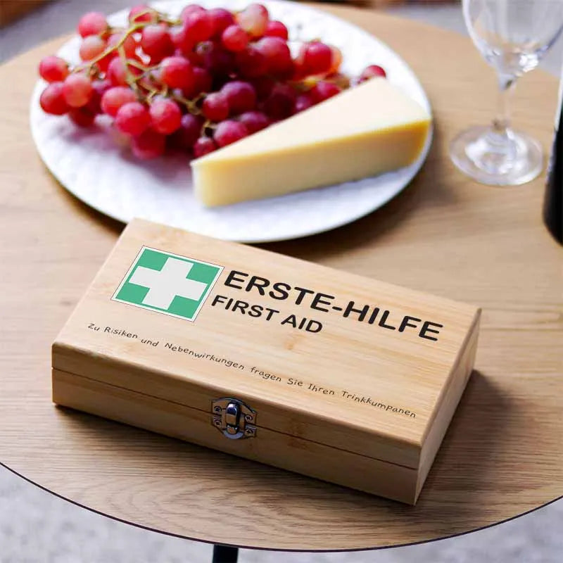 Weinöffner Set mit Geschenkbox aus Holz - Image 2