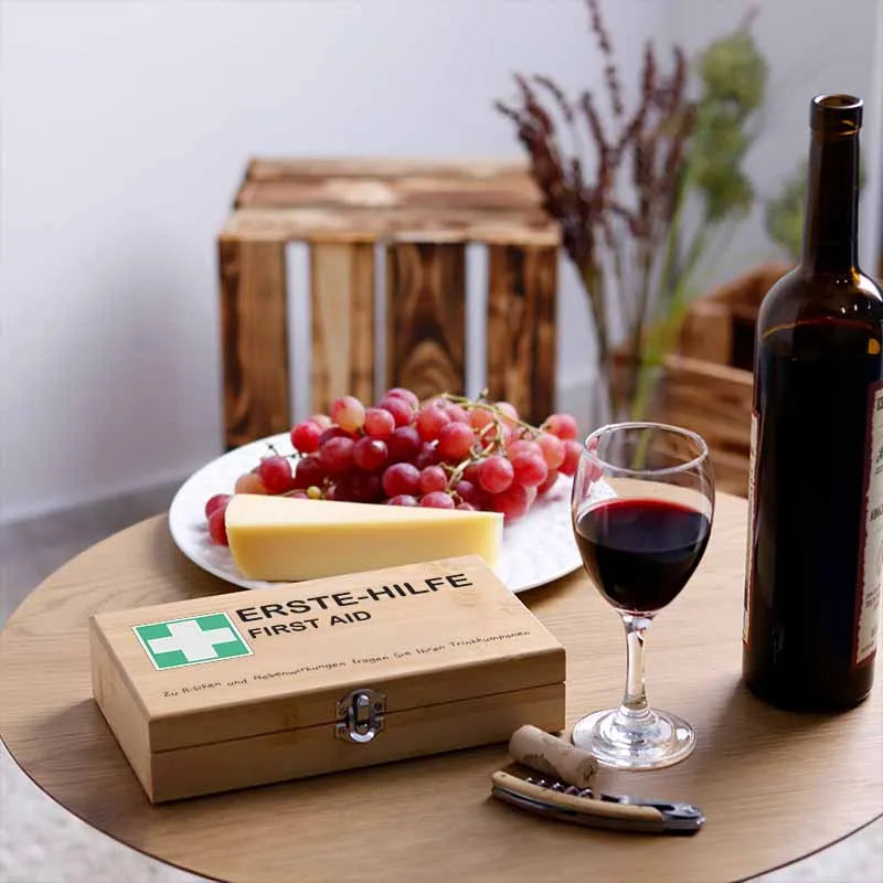 Weinöffner Set mit Geschenkbox aus Holz - Image 4