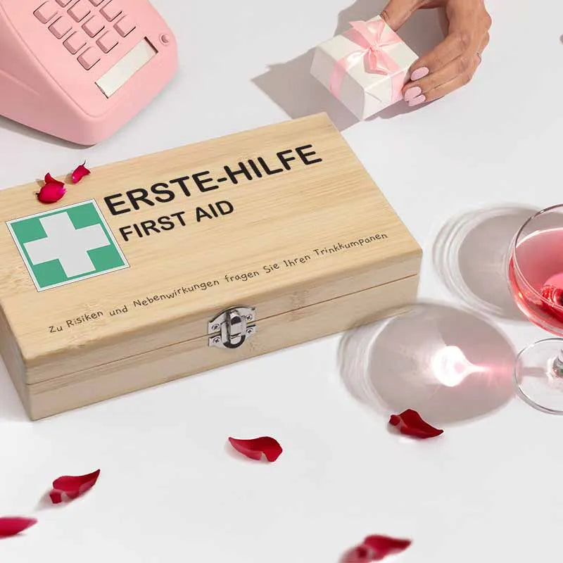 Weinöffner Set mit Geschenkbox aus Holz - Image 6