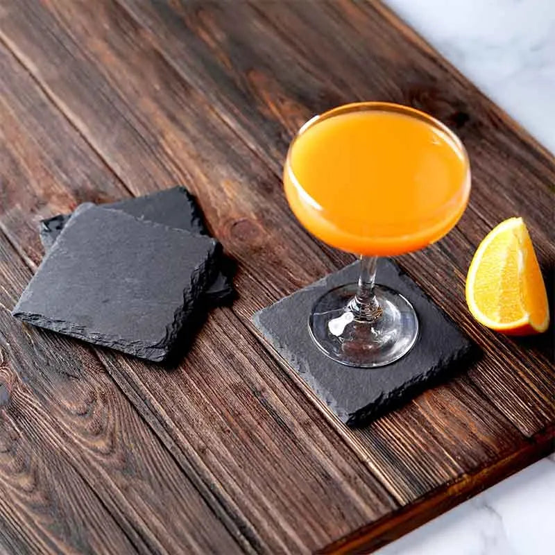 Getränkeuntersetzer aus Schiefer für Bar & Küche - 4er, 8er, 24er Set, quadratisch - Image 5
