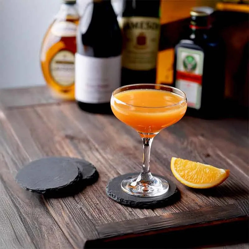 Getränkeuntersetzer aus Schiefer für Bar & Küche - 4er, 8er, 24er Set, rund - Image 2