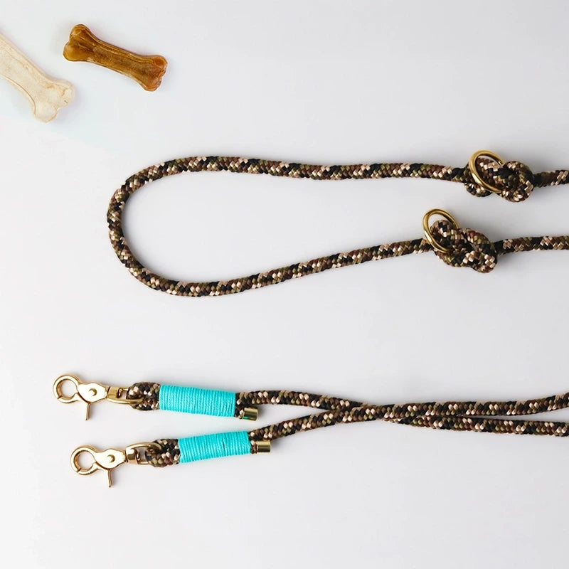 Paracord handgemachtes Hundeleine, grün - XS, S-L - Image 7