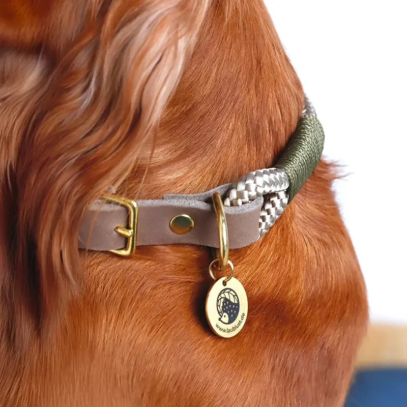 Paracord handgemachtes Hundehalsband, braun - XS, S, M, L - Image 5