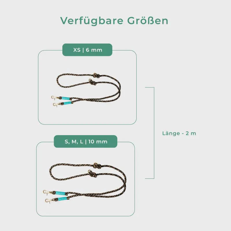 Paracord handgemachtes Hundeleine, grün - XS, S-L - Image 3