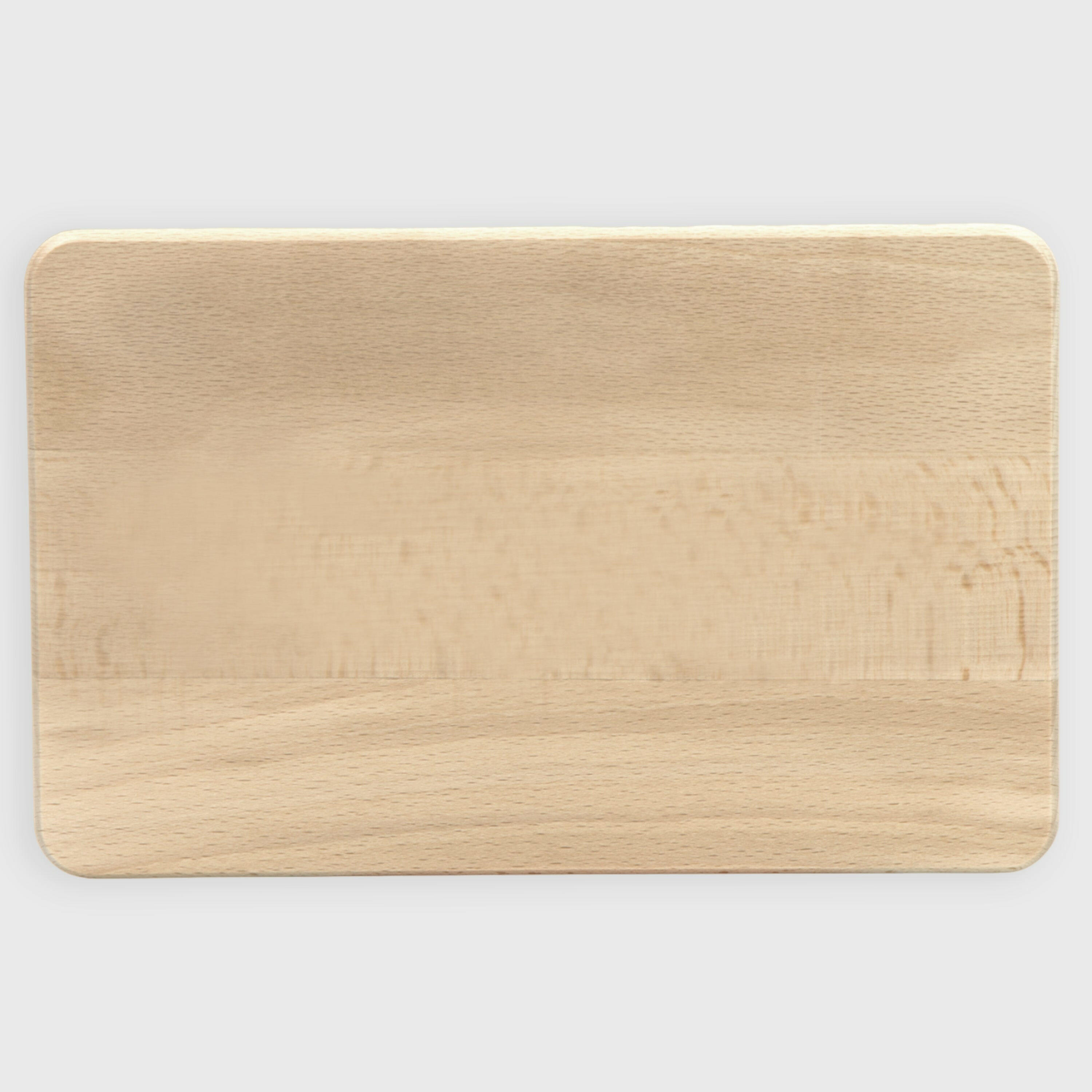 Frühstücksbrettchen aus Holz, Natur