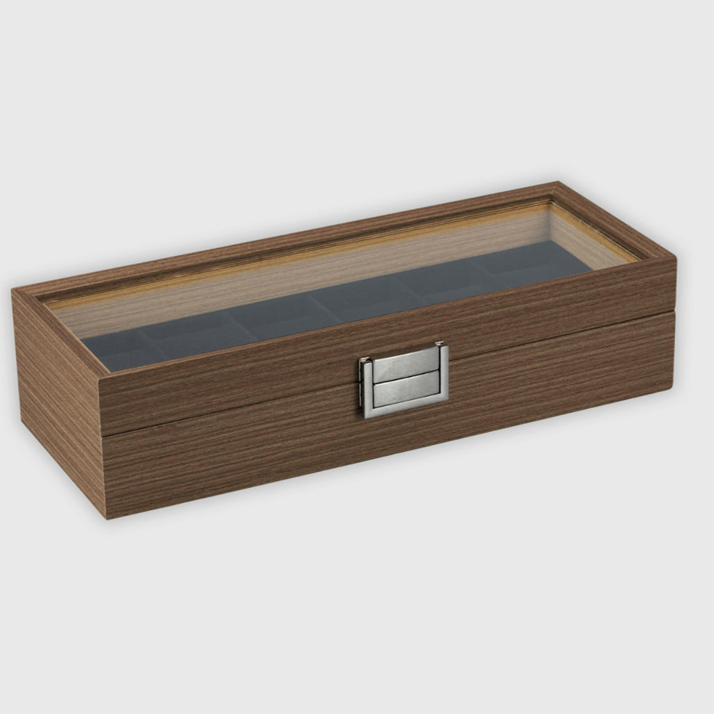 Uhrenbox aus MDF - 6 Fächer.