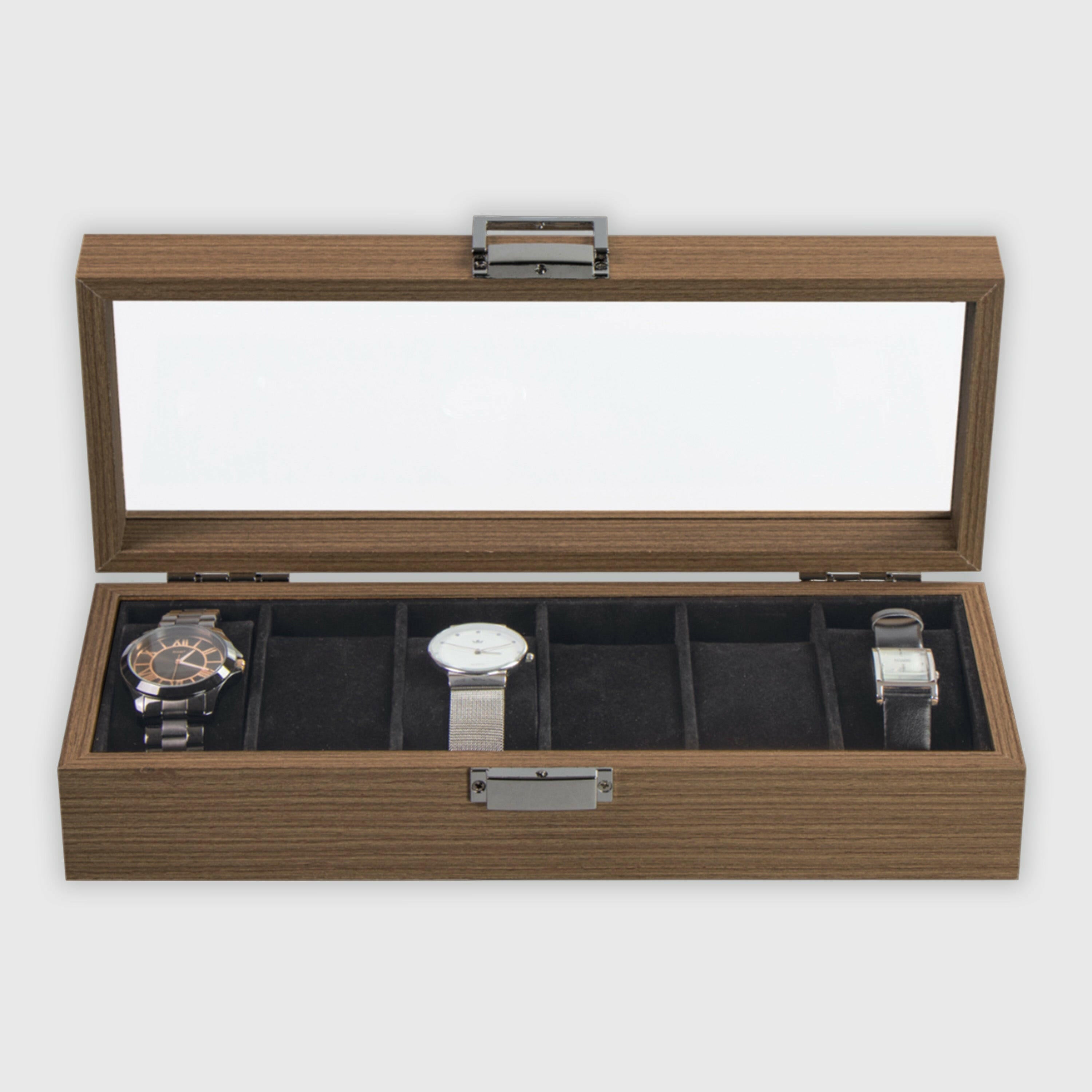 Uhrenbox aus MDF (6 Fächer)