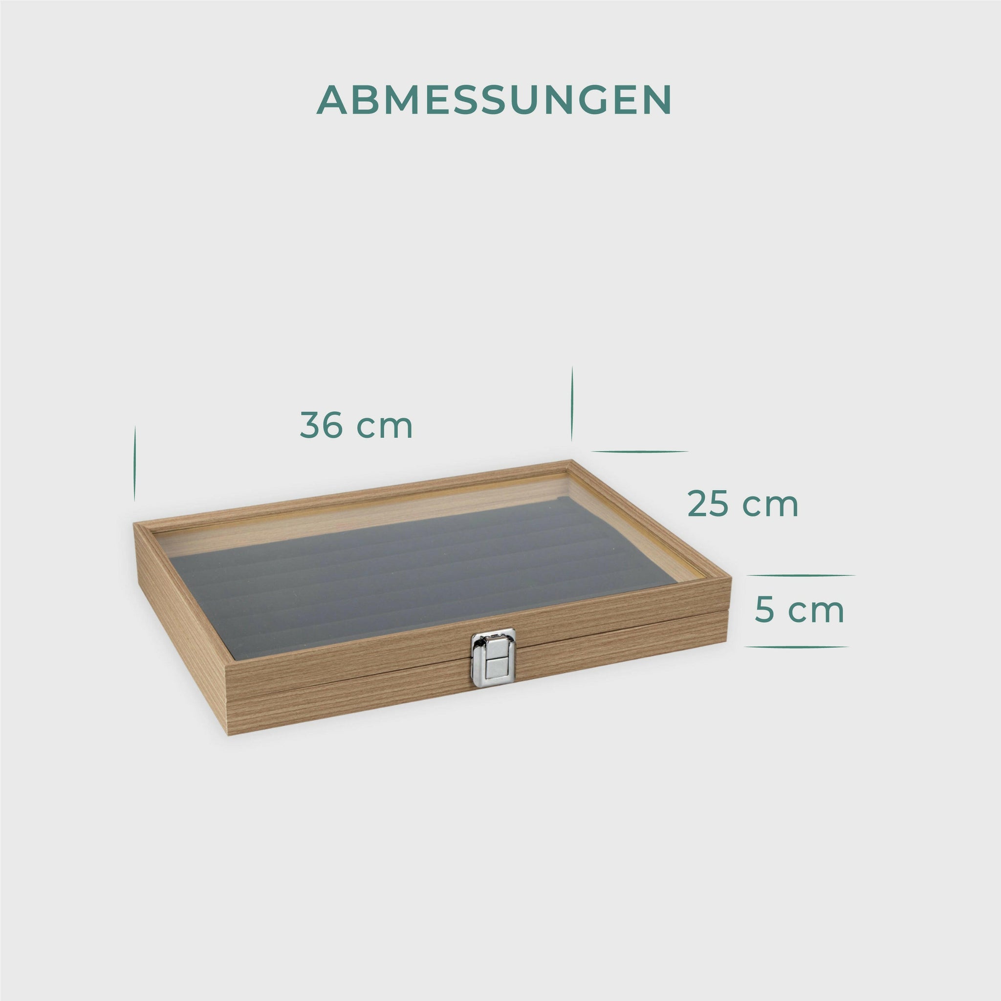 fingerring aufbewahrung Schmuckkasten für Ringe aus MDF, 7 Fächer