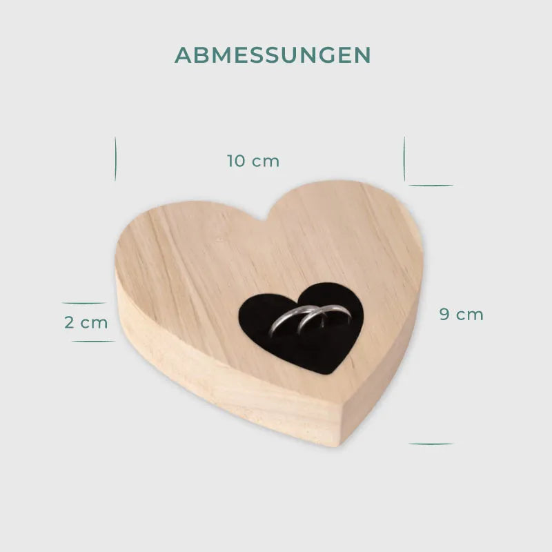 Ringkissen zur Hochzeit - Herzform - Image 3