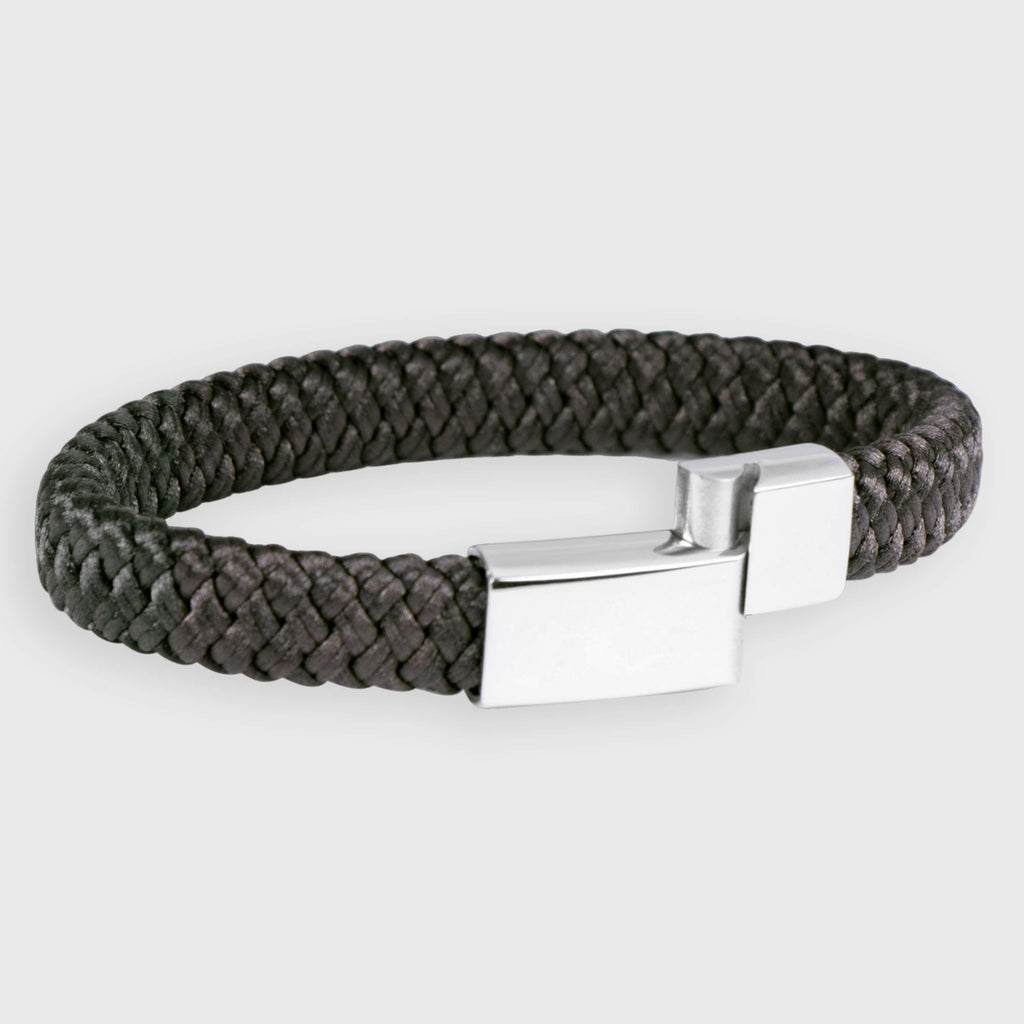 Armband für Herren - Braun, geflochten.