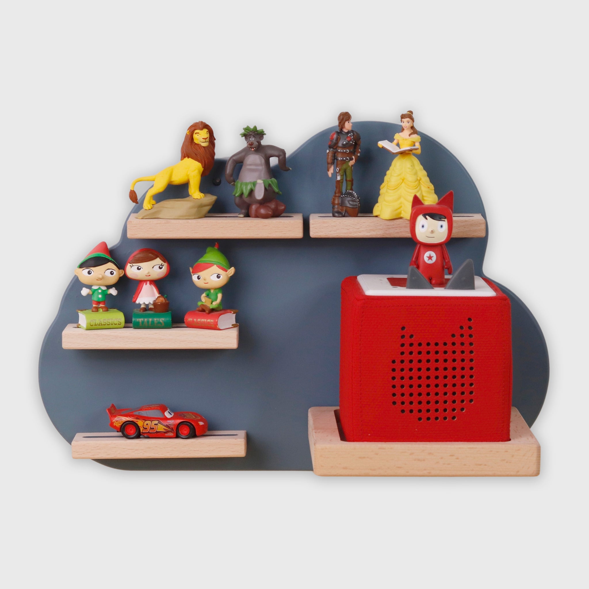 Tonie Regal Magnetisch für Toniebox & Tonie Hörfiguren Aufbewahrung (Wolke)
