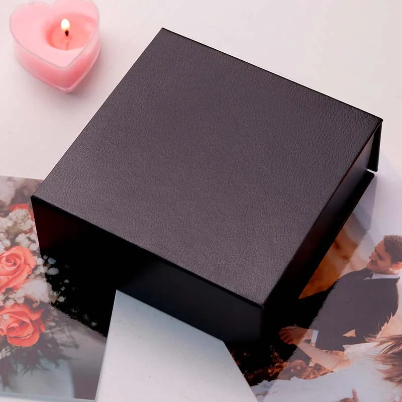 Geschenkbox für Schlüsselanhänger - 10x10x3.8cm - Schwarz - Image 4
