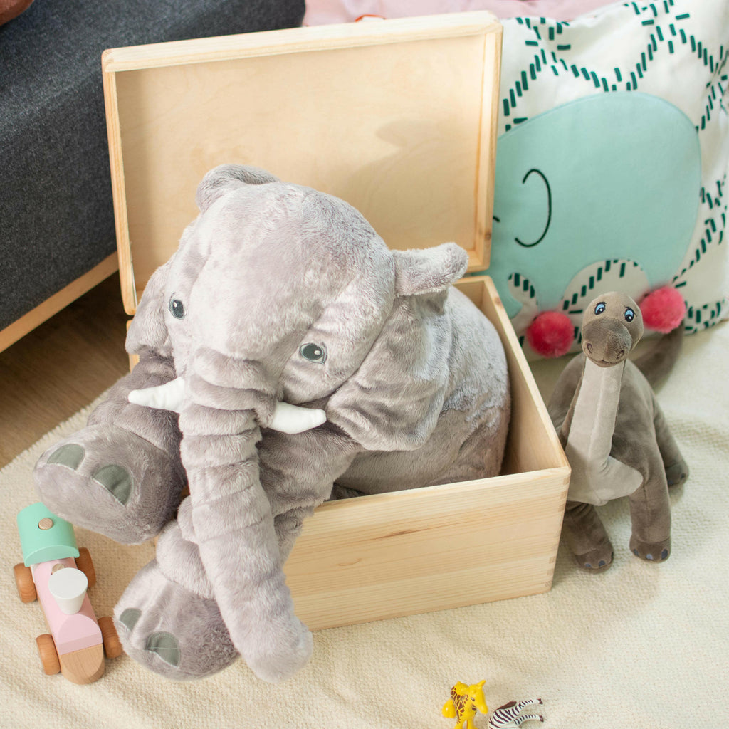 Personalisierte Erinnerungsbox als Taufgeschenk - Blumenbaby - Holzkiste, Natur, FSC® | Erinnerungskiste als Geschenk zur Taufe - Kiste aus Holz.