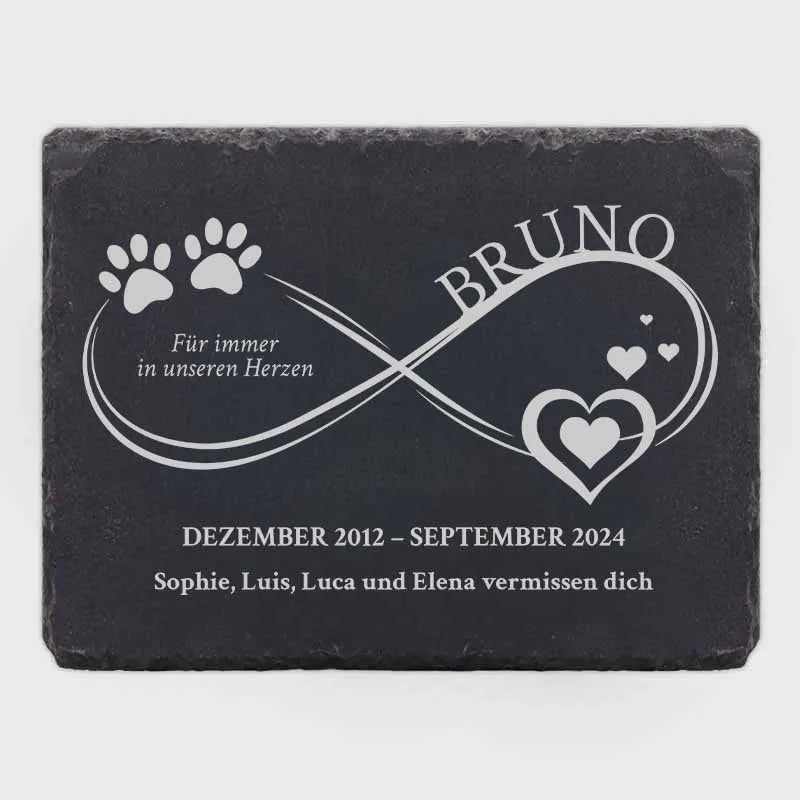 Personalisierte Grabplatte für Hund aus Schiefer - Image 9