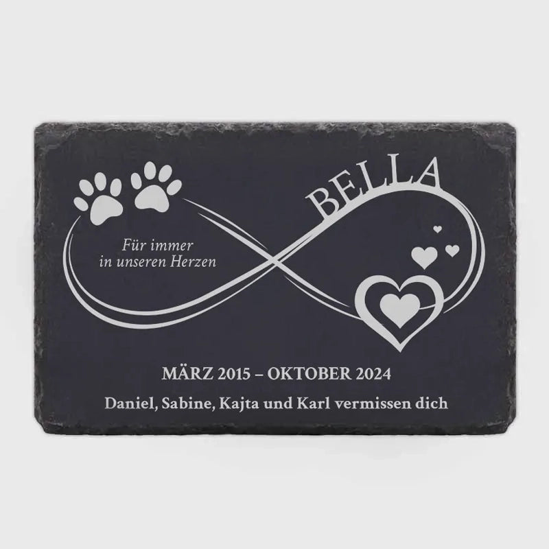 Personalisierte Grabplatte für Hund aus Schiefer - Image 8
